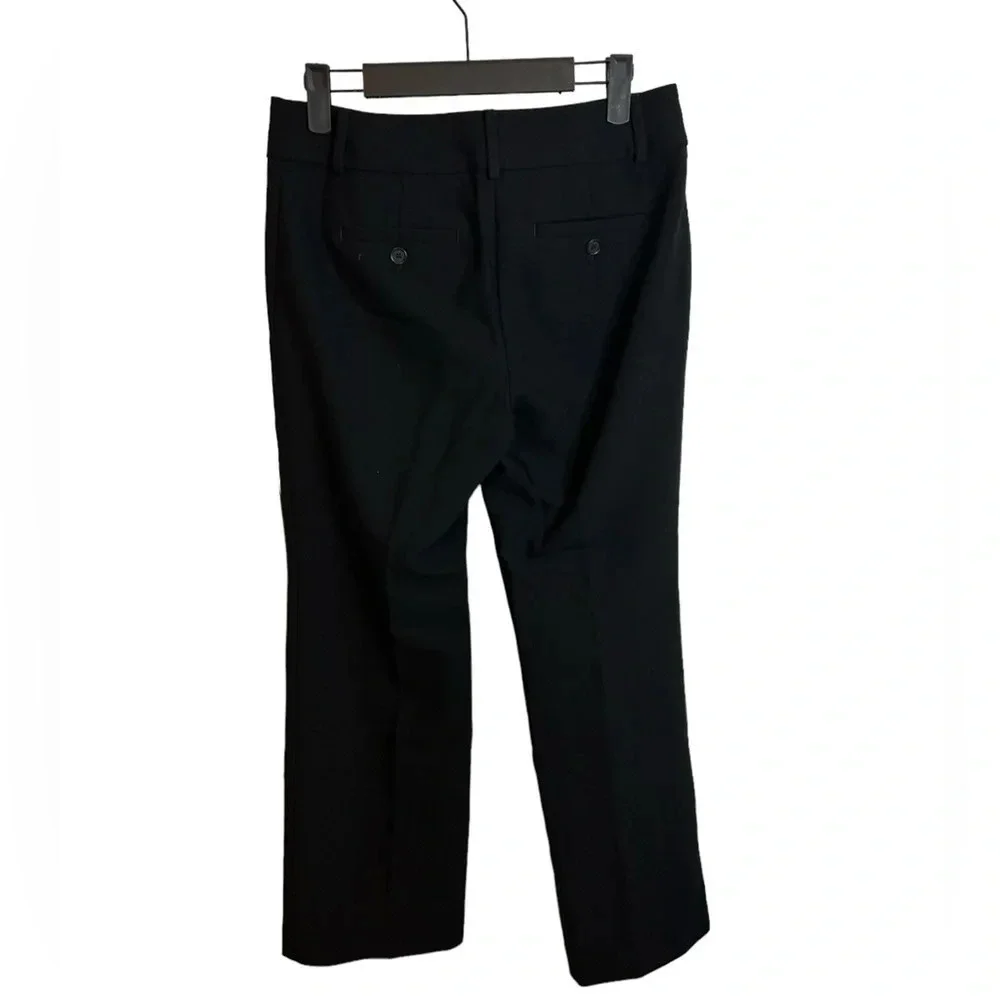 Loft Black Pleated Straight Leg Trousers